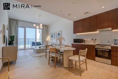 Kitchen or kitchenette, Living room, Dining area, toaster