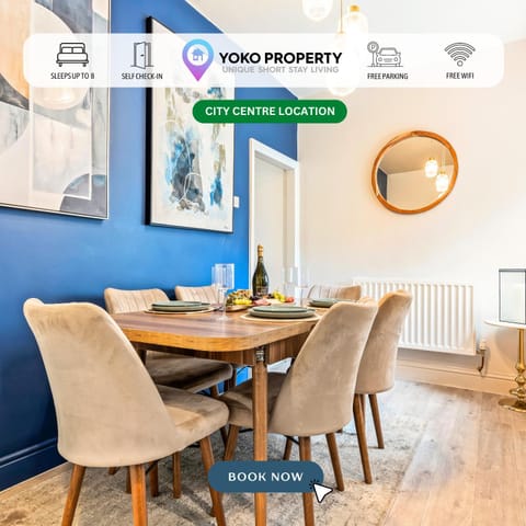 Navy House - Central Location - Free Parking, FastWifi, SmartTV with Netflix by Yoko Property House in England