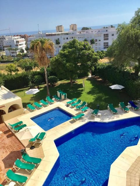 Garden view, Pool view, Sea view, Swimming pool, sunbed
