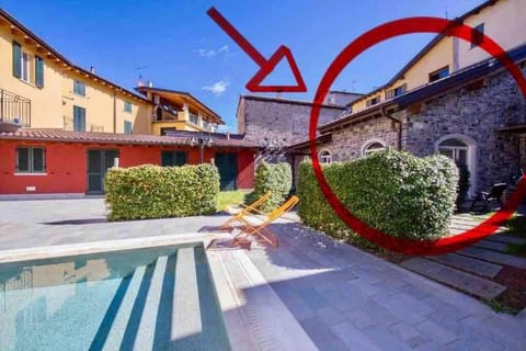 Property building, Patio, Day, Swimming pool