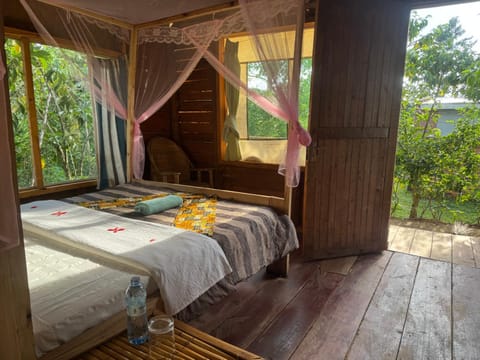 Bed, Natural landscape, View (from property/room), Photo of the whole room, Bedroom, Garden view
