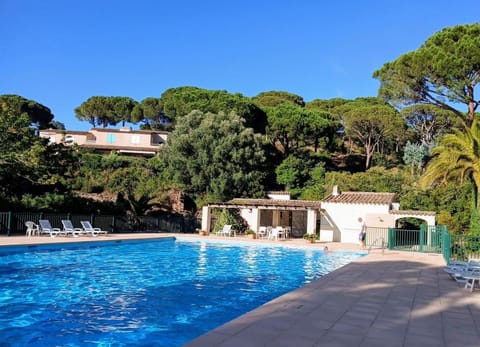 Property building, Living room, Swimming pool