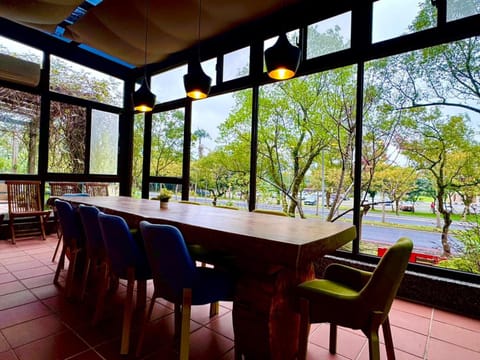 Natural landscape, Garden, Dining area, Garden view