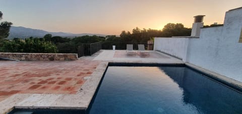 Property building, Living room, Swimming pool