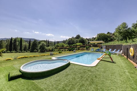 Property building, Living room, Swimming pool
