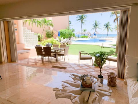 Patio, Day, Garden, Living room, Dining area, Garden view, Pool view, Sea view, Swimming pool, sunbed