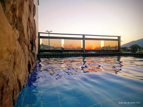 Mountain view, Pool view, Swimming pool, Sunset