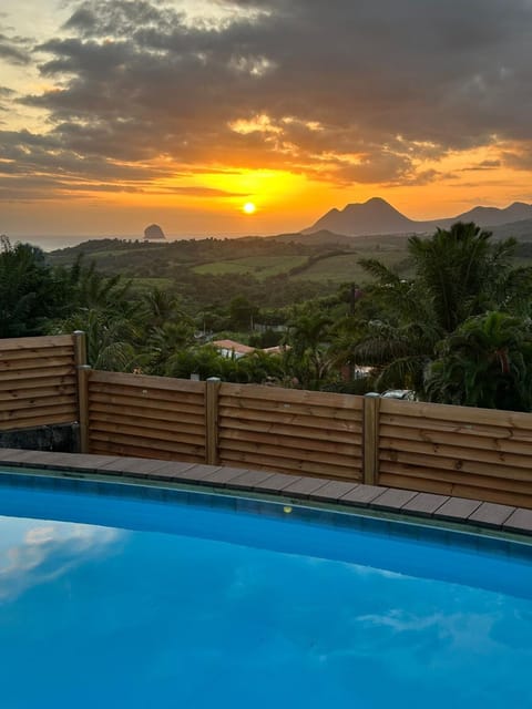 Swimming pool, Sunset