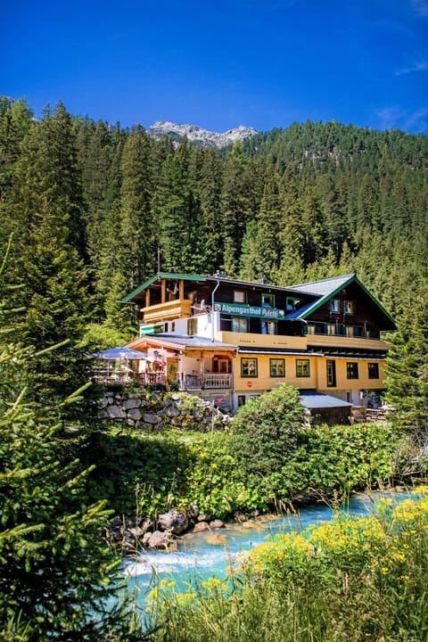 Property building, Facade/entrance, Natural landscape, Summer, Mountain view