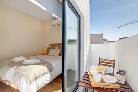 Property building, Living room, Bedroom