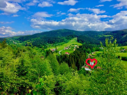 Property building, Spring, Day, Neighbourhood, Natural landscape, Bird's eye view, Mountain view