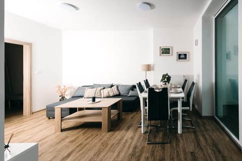 Living room, Seating area, Dining area