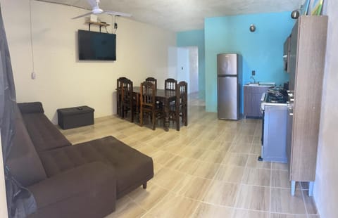 Kitchen or kitchenette, Living room, Seating area