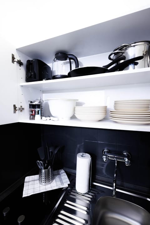 Kitchen or kitchenette, microwave, stove, toaster, kitchen