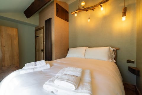 Bed, Photo of the whole room, Bedroom, towels, wardrobe