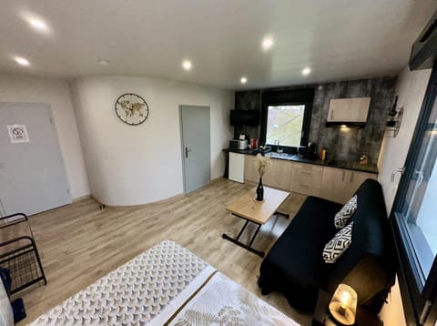 Bed, TV and multimedia, Kitchen or kitchenette, Living room, Photo of the whole room, Seating area, Dining area, Bedroom