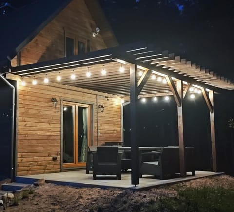 Patio, Night, Balcony/Terrace, Seating area