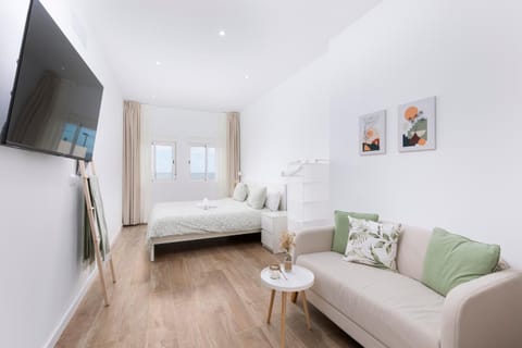 Living room, Bedroom, Sea view