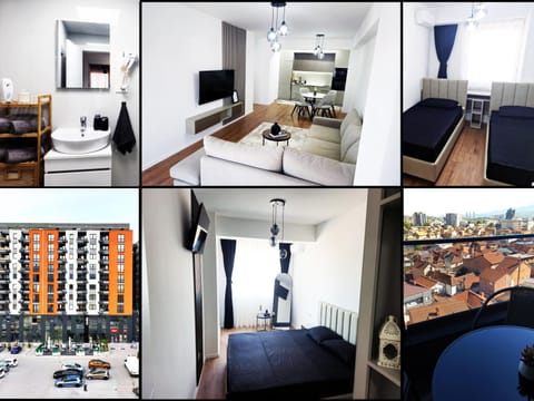 Property building, Bed, Bathroom, Balcony/Terrace, Living room, Photo of the whole room, Bedroom