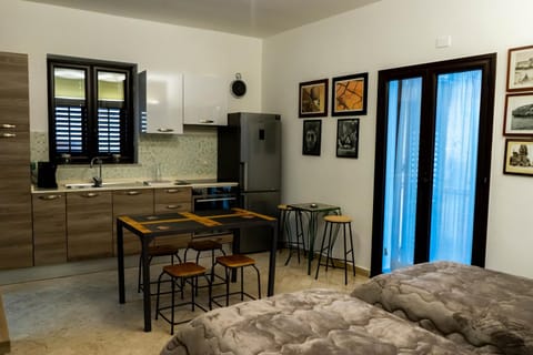 Bed, Kitchen or kitchenette, Living room, Photo of the whole room, Seating area, Dining area, pet friendly