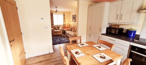 Living room, kitchen
