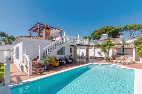 Property building, Living room, Swimming pool