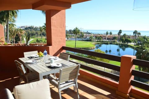 View (from property/room), Balcony/Terrace, Garden view, Sea view