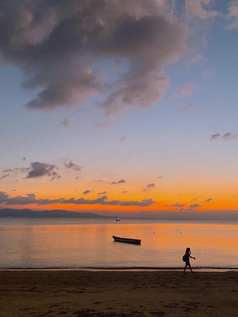 People, Natural landscape, Beach, Sea view, Sunset