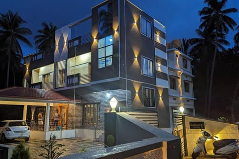 Property building, Night, Street view, Parking