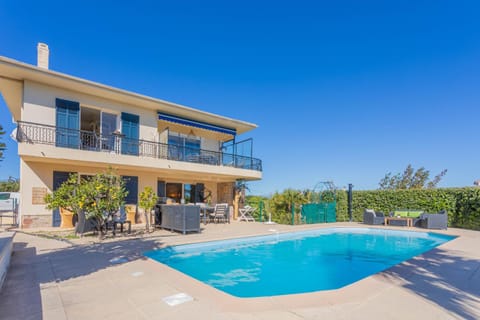 Property building, Living room, Swimming pool