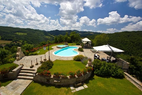 Natural landscape, Garden, Garden view, Pool view, Swimming pool