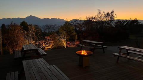 Natural landscape, Mountain view, Sunset