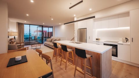 Kitchen or kitchenette, Living room, Dining area