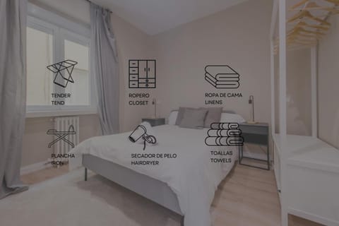 Downtown Apt para 7pax La Latina,Centro de Madrid Apartment in Centro