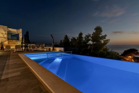 Night, Natural landscape, Pool view, Swimming pool, Swimming pool, Sunset