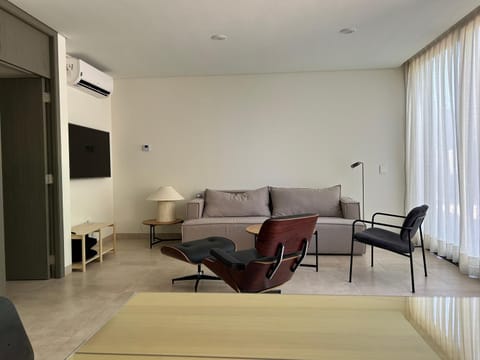 Living room, air conditioner