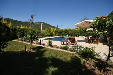 Patio, Natural landscape, Garden, Garden view, Mountain view, Pool view, Swimming pool, sunbed