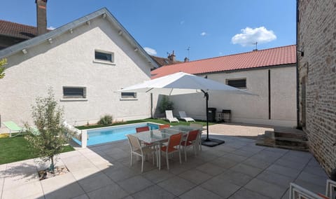 Property building, Patio, Pool view, Swimming pool