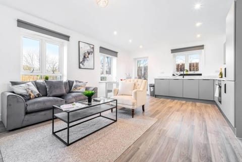 Kitchen or kitchenette, Living room, Seating area