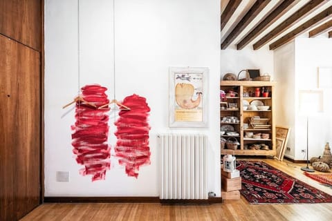 Loft overlooking the old town . Apartment in Feltre