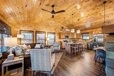 Living room, fireplace