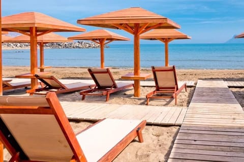 Beach, Sea view, sunbed