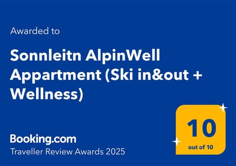 Sonnleitn AlpinWell Appartment (Ski in&out + Wellness) Apartment in Friuli-Venezia Giulia