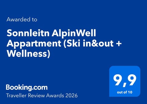 Sonnleitn AlpinWell Appartment (Ski in&out + Wellness) Apartment in Friuli-Venezia Giulia