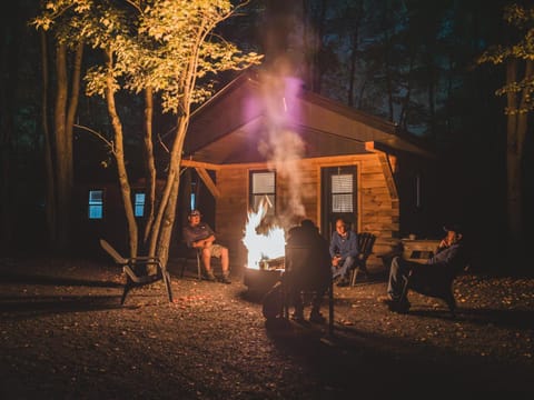 Night, People, BBQ facilities, group of guests