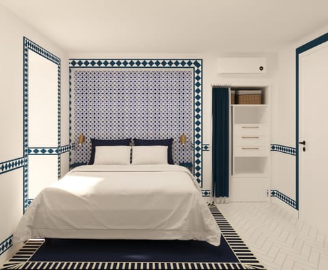 Bed, Photo of the whole room, Bedroom, wardrobe