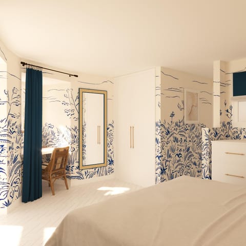 Bed, Photo of the whole room, Bedroom, wardrobe