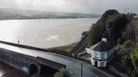 Historic 'Old Toll House' Shaldon Bridge with Parking House in Teignmouth