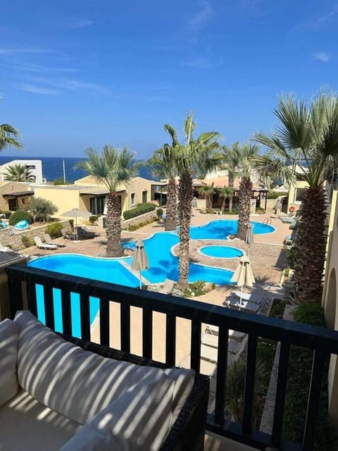 Patio, Pool view, Sea view