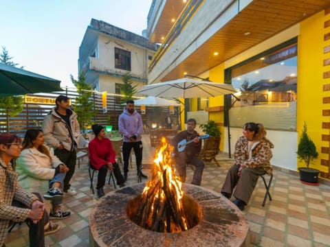 Patio, People, group of guests